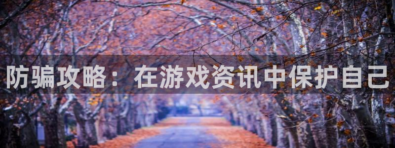 多彩娱乐测速：防骗攻略：在游戏资讯中保护自己