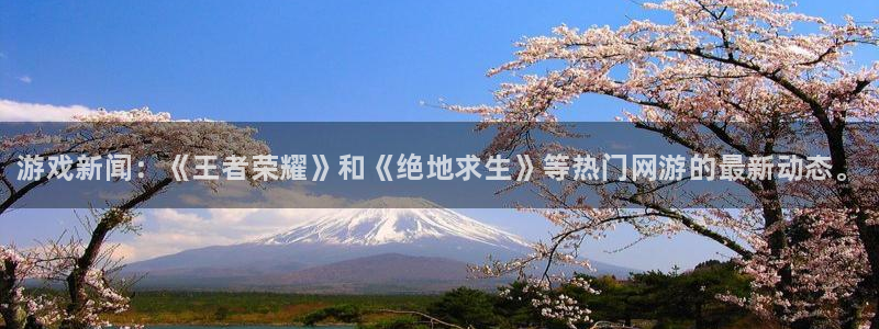 多彩娱乐什么意思：游戏新闻：《王者荣耀》和《绝地求生》等热门